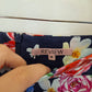 Review Navy Floral Pencil Mini Skirt Size 10 by SwapUp-Online Second Hand Store-Online Thrift Store