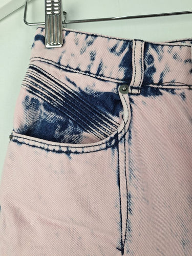 Second-Hand - Sass & Bide Swanky Pink Denim Flare Leg Jeans Size 6 - SwapUp