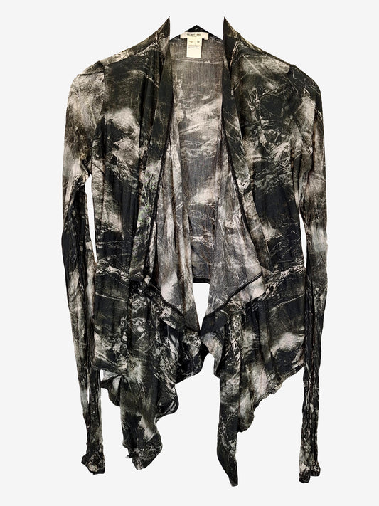 Helmut Lang Soft Marble Print Cardigan Size M by SwapUp-Online Second Hand Store-Online Thrift Store