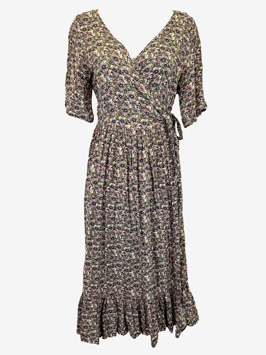 Obus Lush Romantic Wrap Midi Dress Size 10 by SwapUp-Online Second Hand Store-Online Thrift Store