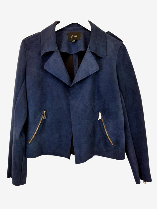 Stella Stylish Suede Motor Jacket Size 10 by SwapUp-Online Second Hand Store-Online Thrift Store