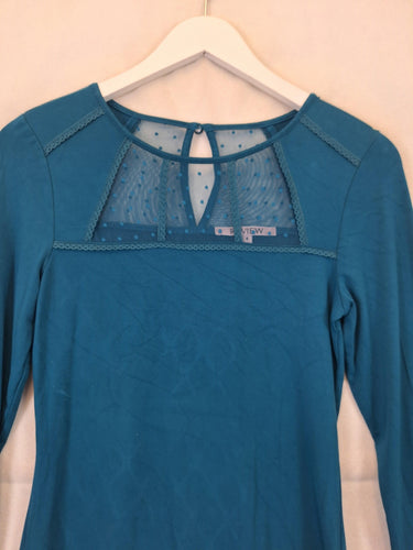 Review Dainty Teal Lace Top Size 8 by SwapUp-Online Second Hand Store-Online Thrift Store