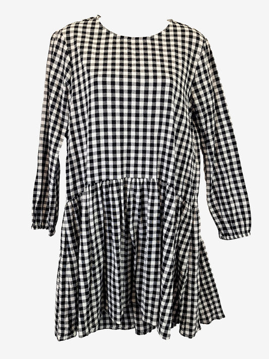 Mister Zimi Classic Gingham Smock Mini Dress Size 6 by SwapUp-Online Second Hand Store-Online Thrift Store