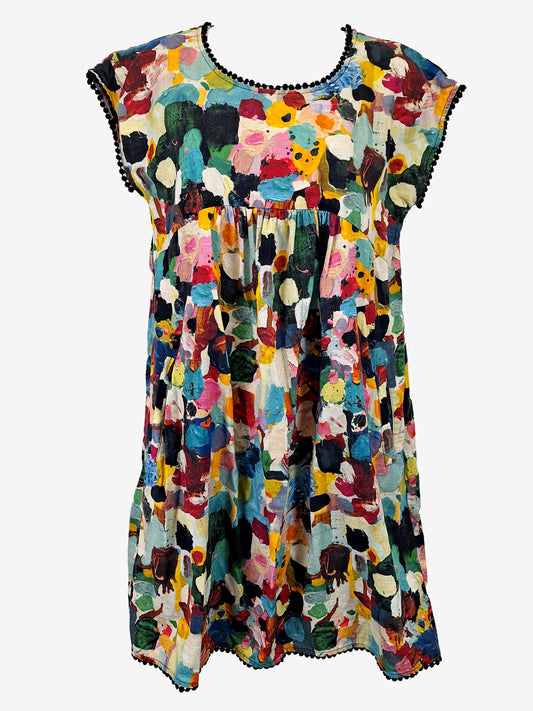 Gorman Splatter Scoop Neck Mini Dress Size 6 by SwapUp-Online Second Hand Store-Online Thrift Store