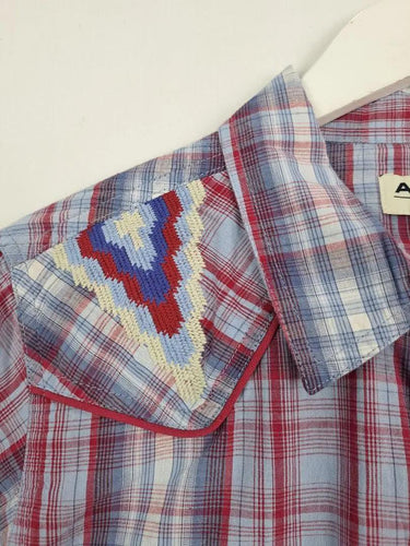 ARIAT Checked Classic Embroidered Western Shirt Size L by SwapUp-Online Second Hand Store-Online Thrift Store