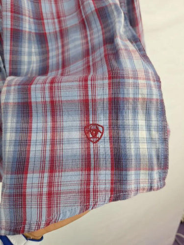 ARIAT Checked Classic Embroidered Western Shirt Size L by SwapUp-Online Second Hand Store-Online Thrift Store