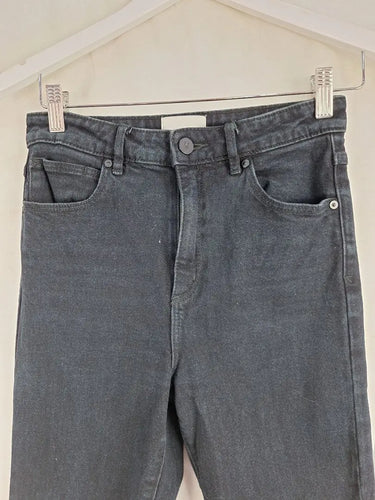 Abrand Jeans Frayed High Boot Denim Jeans Size 8 by SwapUp-Online Second Hand Store-Online Thrift Store