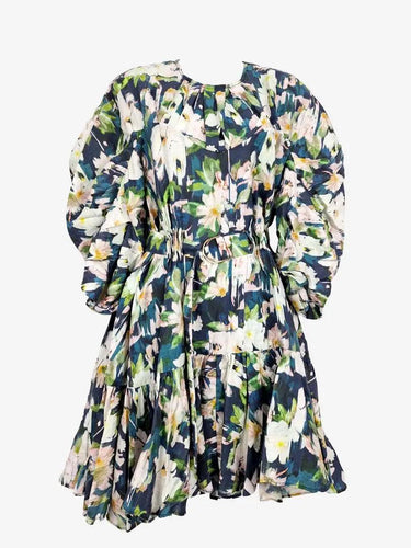 Acler Navy Posey Bonhill Midi Dress Size 8 by SwapUp-Online Second Hand Store-Online Thrift Store