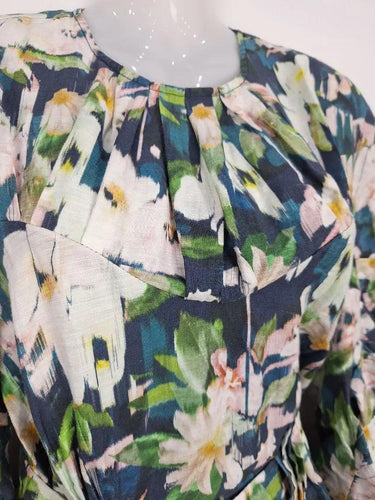Acler Navy Posey Bonhill Midi Dress Size 8 by SwapUp-Online Second Hand Store-Online Thrift Store