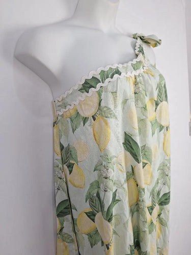 Adorne Lemon Floral Asymmetrical Maxi Dress Size 16 by SwapUp-Online Second Hand Store-Online Thrift Store