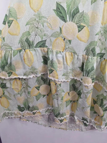 Adorne Lemon Floral Asymmetrical Maxi Dress Size 16 by SwapUp-Online Second Hand Store-Online Thrift Store
