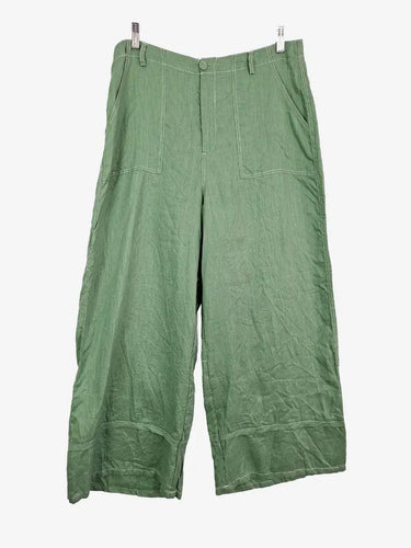 Adorne Sage Feature Stitch Wide LEg Pants Size 14 by SwapUp-Online Second Hand Store-Online Thrift Store