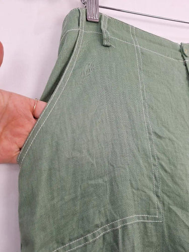 Adorne Sage Feature Stitch Wide LEg Pants Size 14 by SwapUp-Online Second Hand Store-Online Thrift Store