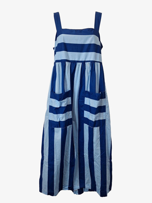 Adrift Pinafore Style Striped Maxi Dress Size S by SwapUp-Online Second Hand Store-Online Thrift Store