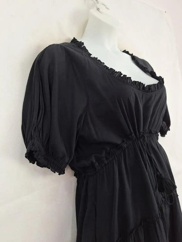 Adrift Tie Waist Tiered Summer Cottage Dress Size L by SwapUp-Online Second Hand Store-Online Thrift Store