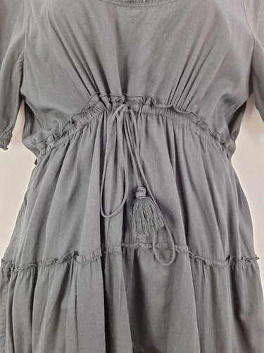 Adrift Tie Waist Tiered Summer Cottage Dress Size L by SwapUp-Online Second Hand Store-Online Thrift Store
