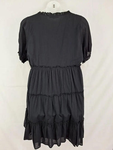 Adrift Tie Waist Tiered Summer Cottage Dress Size L by SwapUp-Online Second Hand Store-Online Thrift Store