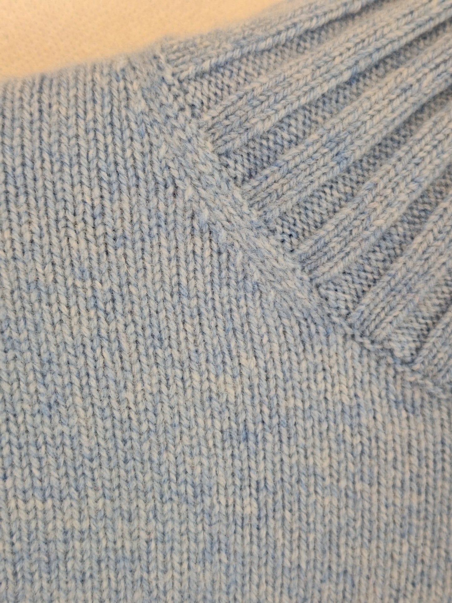 Aere Baby Blue Turtleneck Cropped Knit Jumper Size 12 by SwapUp-Online Second Hand Store-Online Thrift Store