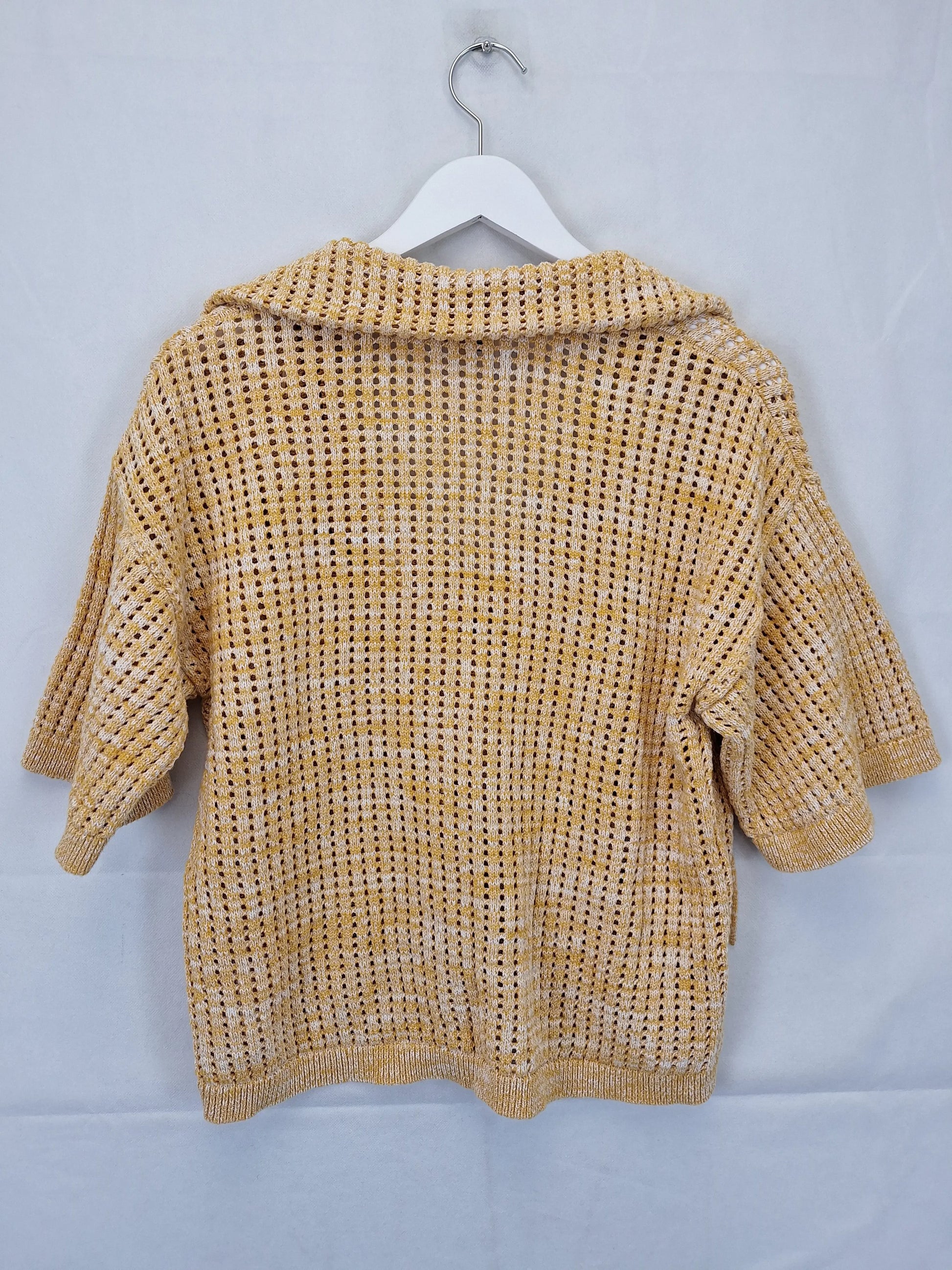 Aere Mixed Yarn Open Knit Top Size 12 by SwapUp-Online Second Hand Store-Online Thrift Store
