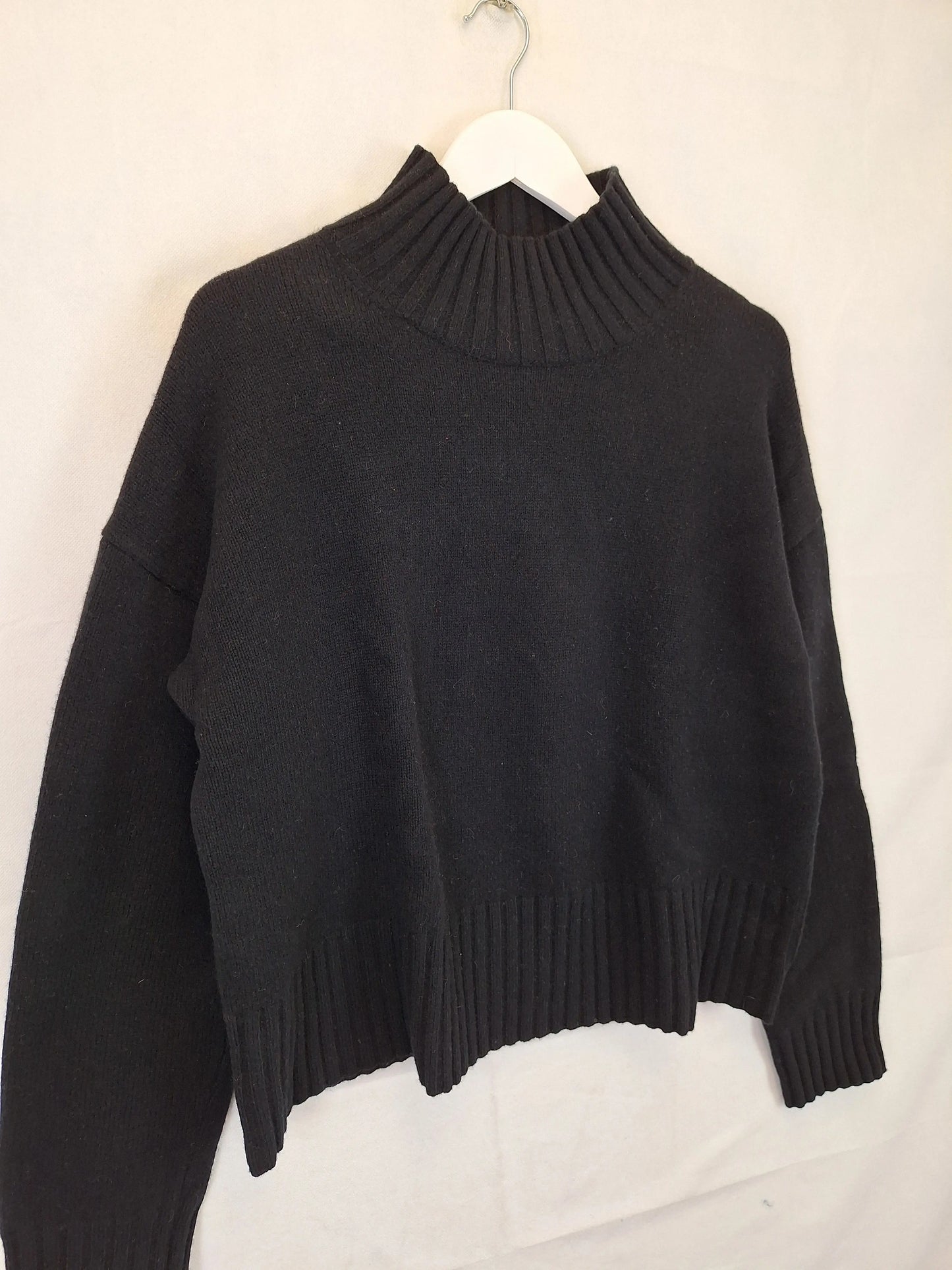 Aere Turtleneck Cropped Knit Jumper Size 12 by SwapUp-Online Second Hand Store-Online Thrift Store