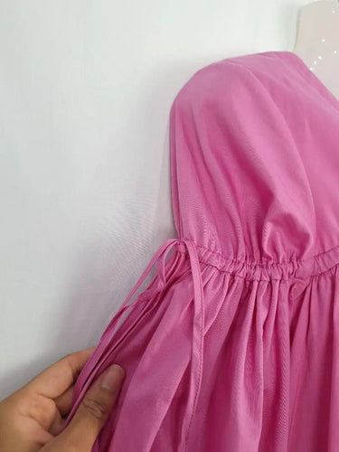 Aje Bubblegum Pink Adjustable Tie Mini Dress Size 4 by SwapUp-Online Second Hand Store-Online Thrift Store