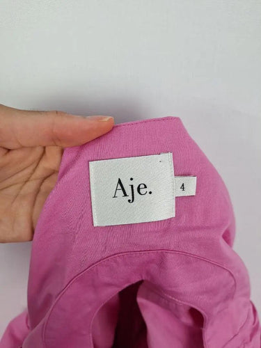 Aje Bubblegum Pink Adjustable Tie Mini Dress Size 4 by SwapUp-Online Second Hand Store-Online Thrift Store