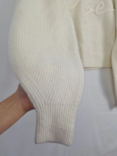 Aje Cozy Ivory Knit Jumper Size L by SwapUp-Online Second Hand Store-Online Thrift Store