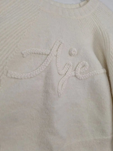 Aje Cozy Ivory Knit Jumper Size L by SwapUp-Online Second Hand Store-Online Thrift Store