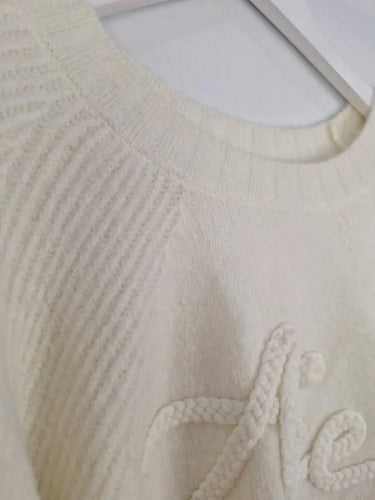 Aje Cozy Ivory Knit Jumper Size L by SwapUp-Online Second Hand Store-Online Thrift Store