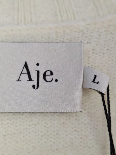 Aje Cozy Ivory Knit Jumper Size L by SwapUp-Online Second Hand Store-Online Thrift Store