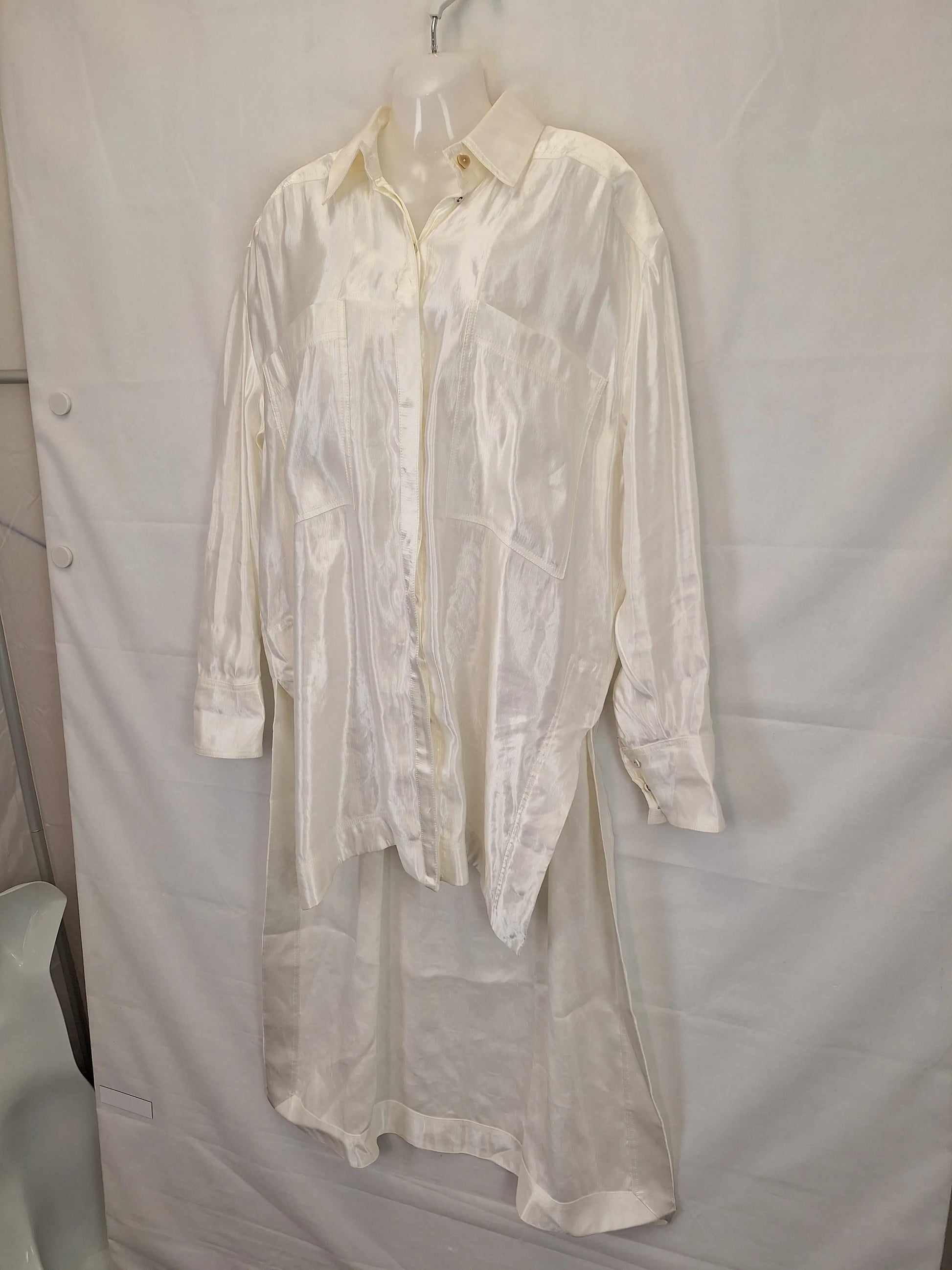 Aje Glossy Ivory Mini Dress Size 10 by SwapUp-Online Second Hand Store-Online Thrift Store