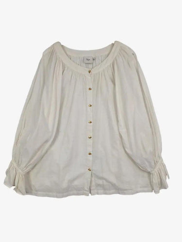 Aje Gold Button Gathered Prairie Top Size One Size by SwapUp-Online Second Hand Store-Online Thrift Store
