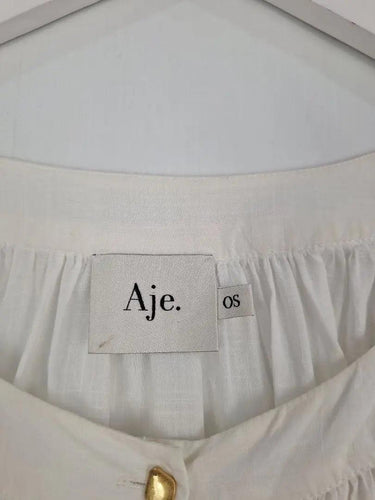 Aje Gold Button Gathered Prairie Top Size One Size by SwapUp-Online Second Hand Store-Online Thrift Store