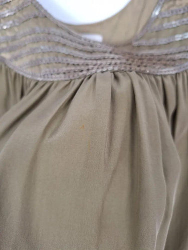 Aje Gold Sequin Silk Mini Dress Size 8 by SwapUp-Online Second Hand Store-Online Thrift Store