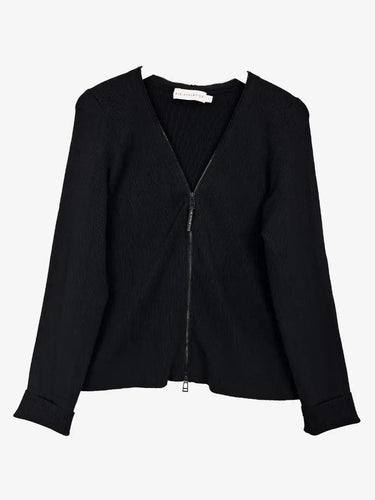 Aje Noir Fine Rib Zipper Cardigan Size 18 by SwapUp-Online Second Hand Store-Online Thrift Store