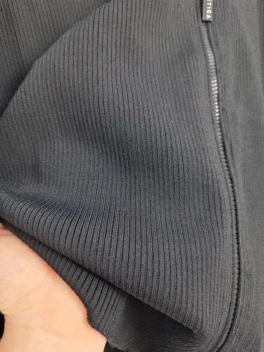 Aje Noir Fine Rib Zipper Cardigan Size 18 by SwapUp-Online Second Hand Store-Online Thrift Store