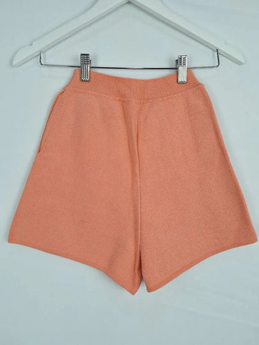 Aje Salmon Knitted High-waisted Shorts Size XXS by SwapUp-Online Second Hand Store-Online Thrift Store