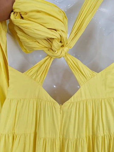 Aje Solstice Tiered Maxi Dress Size 12 by SwapUp-Online Second Hand Store-Online Thrift Store