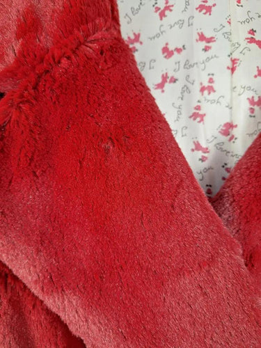 Alannah Hill Cherry Faux Fur Double Breasted Jacket Size 8 by SwapUp-Online Second Hand Store-Online Thrift Store