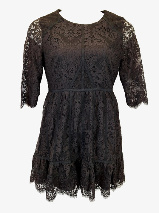 Alannah Hill Classic Lace A Line Mini Dress Size 14 by SwapUp-Online Second Hand Store-Online Thrift Store