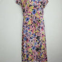 Alannah Hill Mauve Floral Wrapped Silk Midi Dress Size 14 by SwapUp-Online Second Hand Store-Online Thrift Store