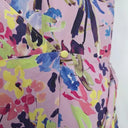 Alannah Hill Mauve Floral Wrapped Silk Midi Dress Size 14 by SwapUp-Online Second Hand Store-Online Thrift Store