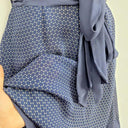 Alannah Hill Navy Frilled Silk Midi Dress Size 10 by SwapUp-Online Second Hand Store-Online Thrift Store
