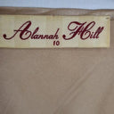 Alannah Hill Navy Frilled Silk Midi Dress Size 10 by SwapUp-Online Second Hand Store-Online Thrift Store