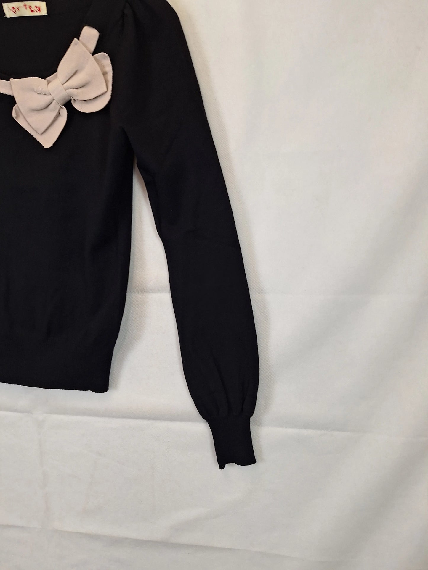 Alannah Hill Preppy Bow Knit Jumper Size 10 by SwapUp-Online Second Hand Store-Online Thrift Store