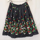 Alannah Hill Retro Gathered Cheery Blossom Midi Skirt Size 8 by SwapUp-Online Second Hand Store-Online Thrift Store