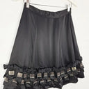 Alannah Hill Satin Embellished Statement Mini Skirt Size 10 by SwapUp-Online Second Hand Store-Online Thrift Store