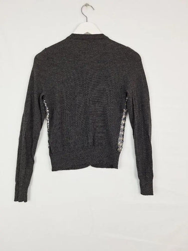 Alannah Hill Sequin Stripe Soft Wool Cardigan Size 10 by SwapUp-Online Second Hand Store-Online Thrift Store