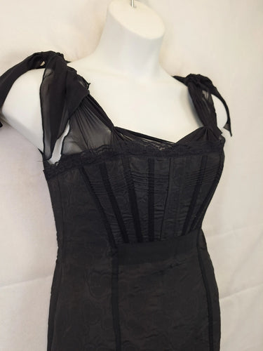 Alannah Hill Stylish Corset Detail Midi Dress Size 12 by SwapUp-Online Second Hand Store-Online Thrift Store