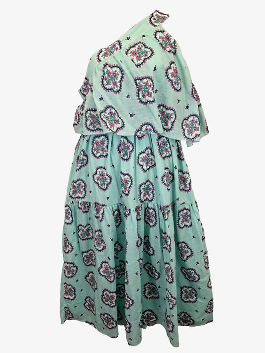 Alessandra Olympia Pale Blue Maxi Dress Size L by SwapUp-Online Second Hand Store-Online Thrift Store